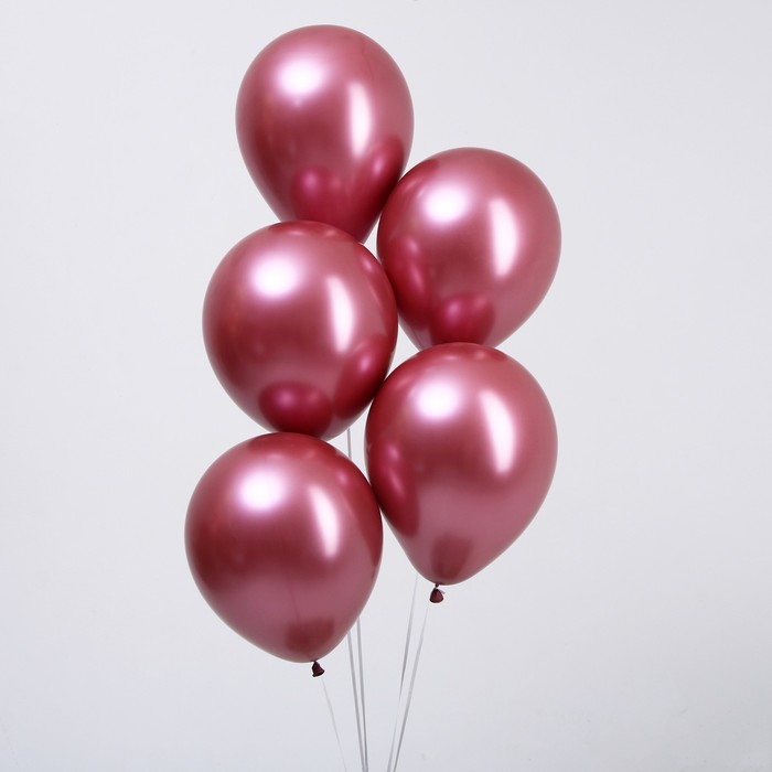 Воздушный шар Бордо хром С 12 дюймов