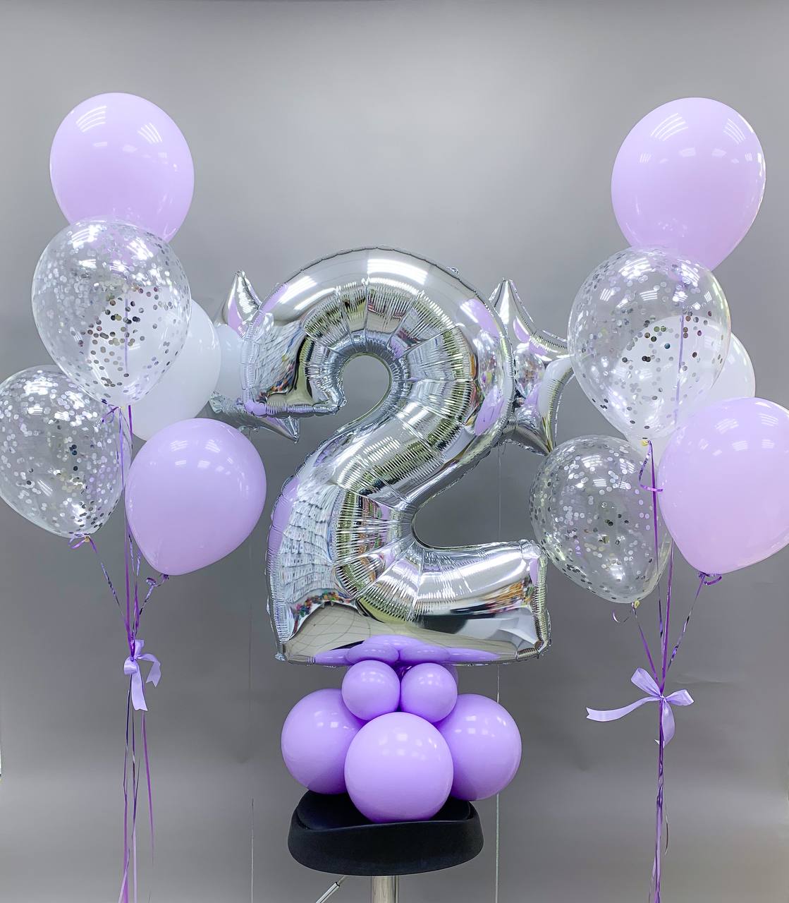 Набор воздушных шаров с цифрами 412