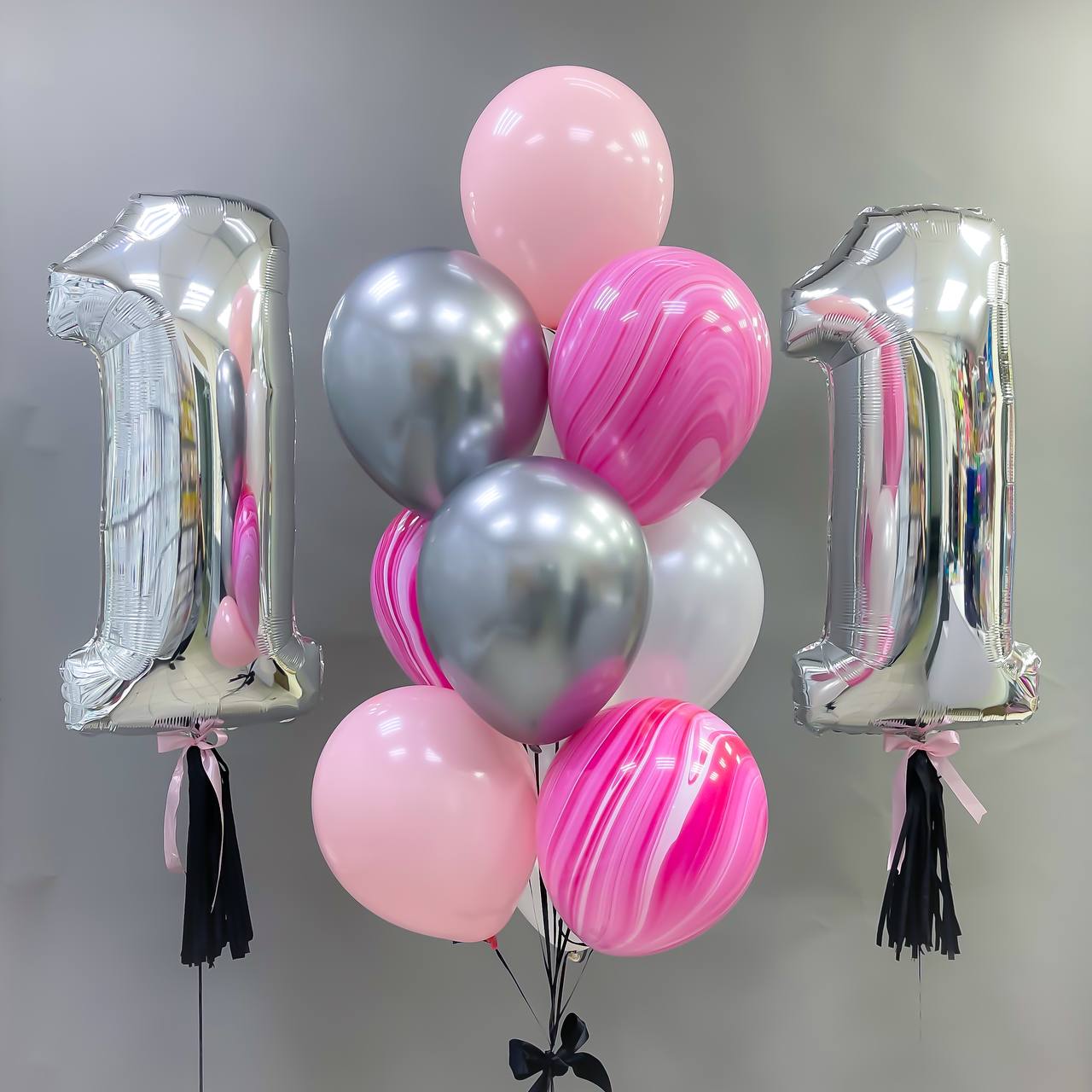 Набор воздушных шаров с цифрами 417