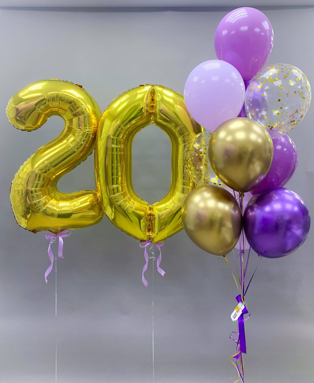 Набор воздушных шаров с цифрами 435