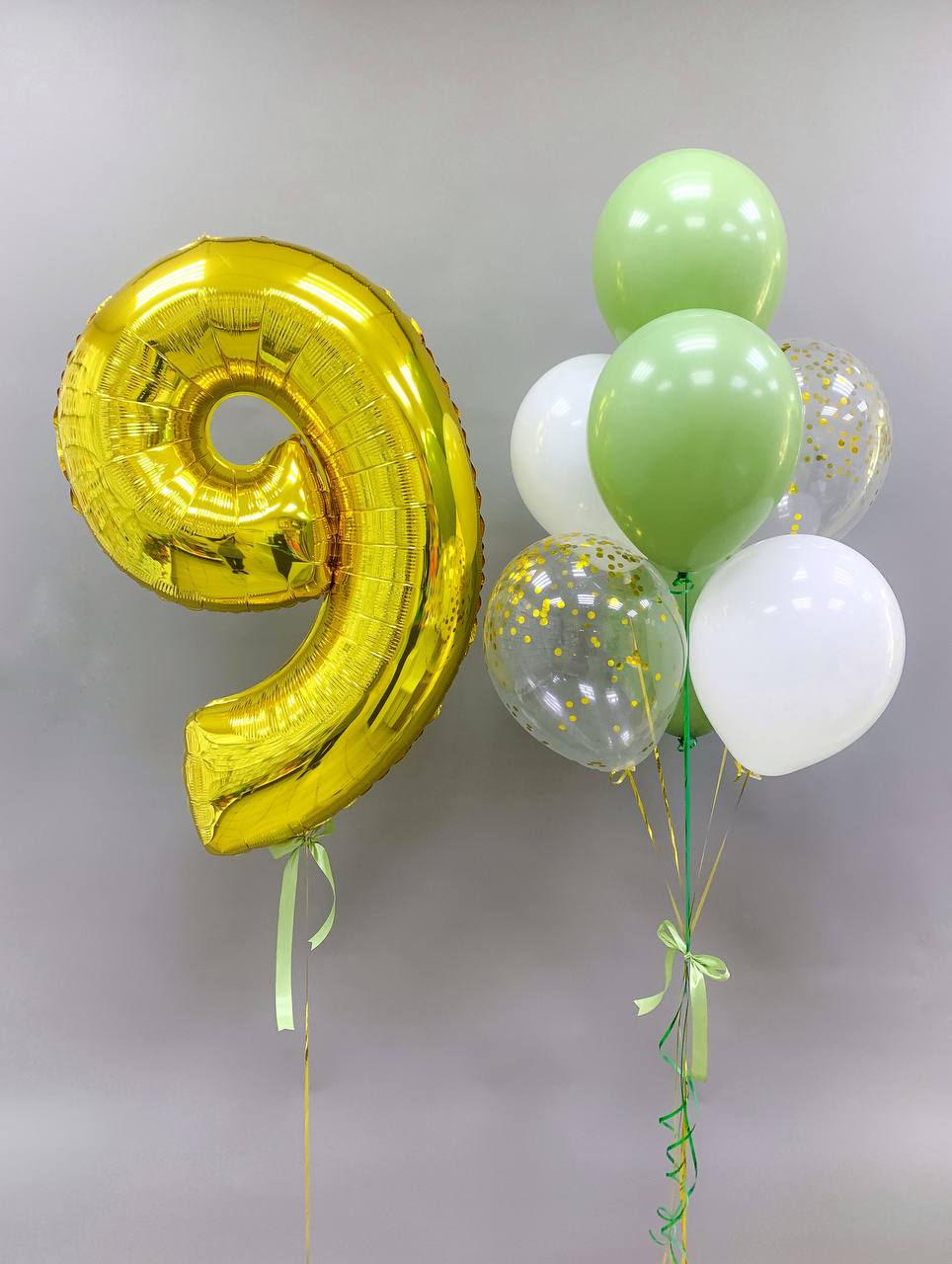 Набор воздушных шаров с цифрами 437