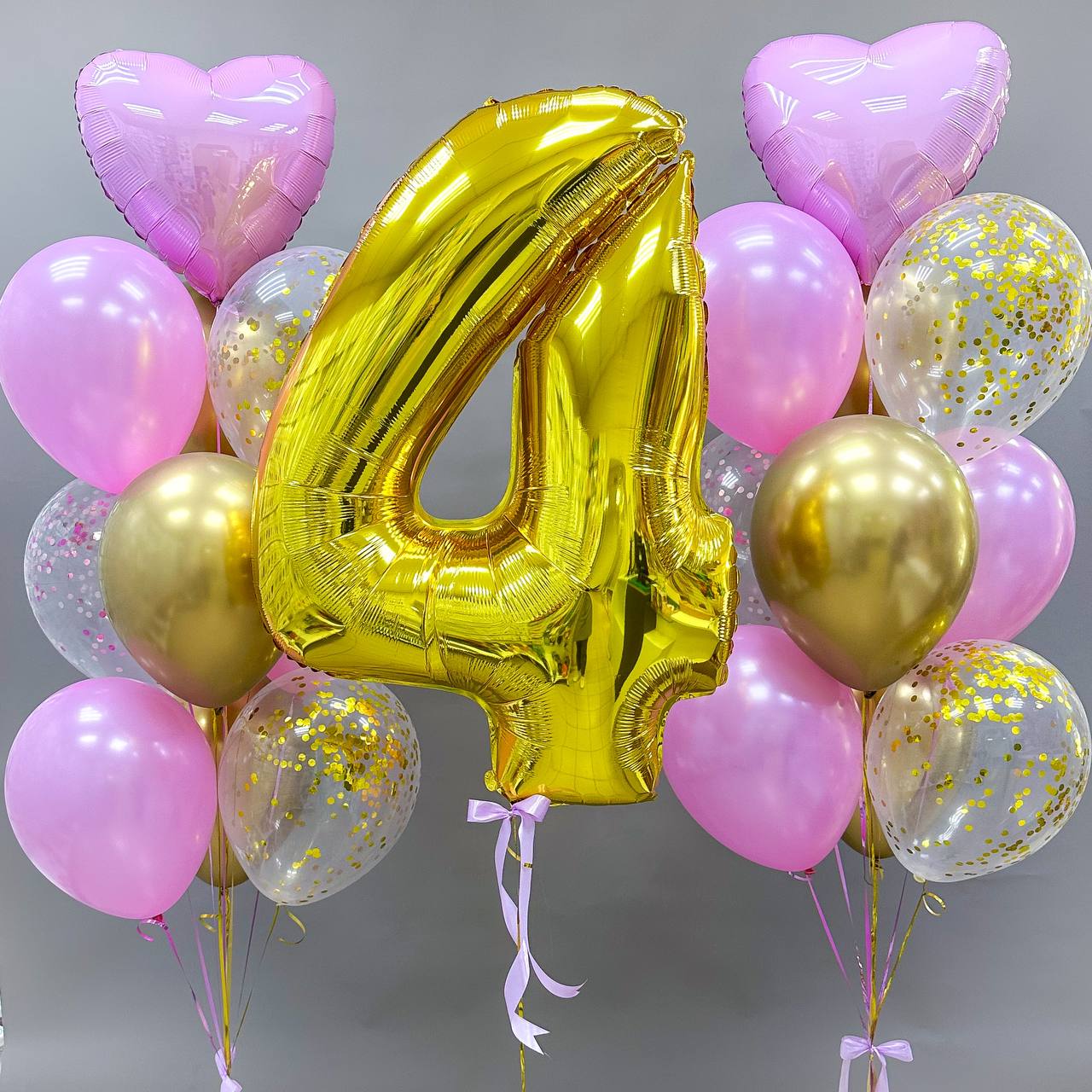 Набор воздушных шаров с цифрами 456