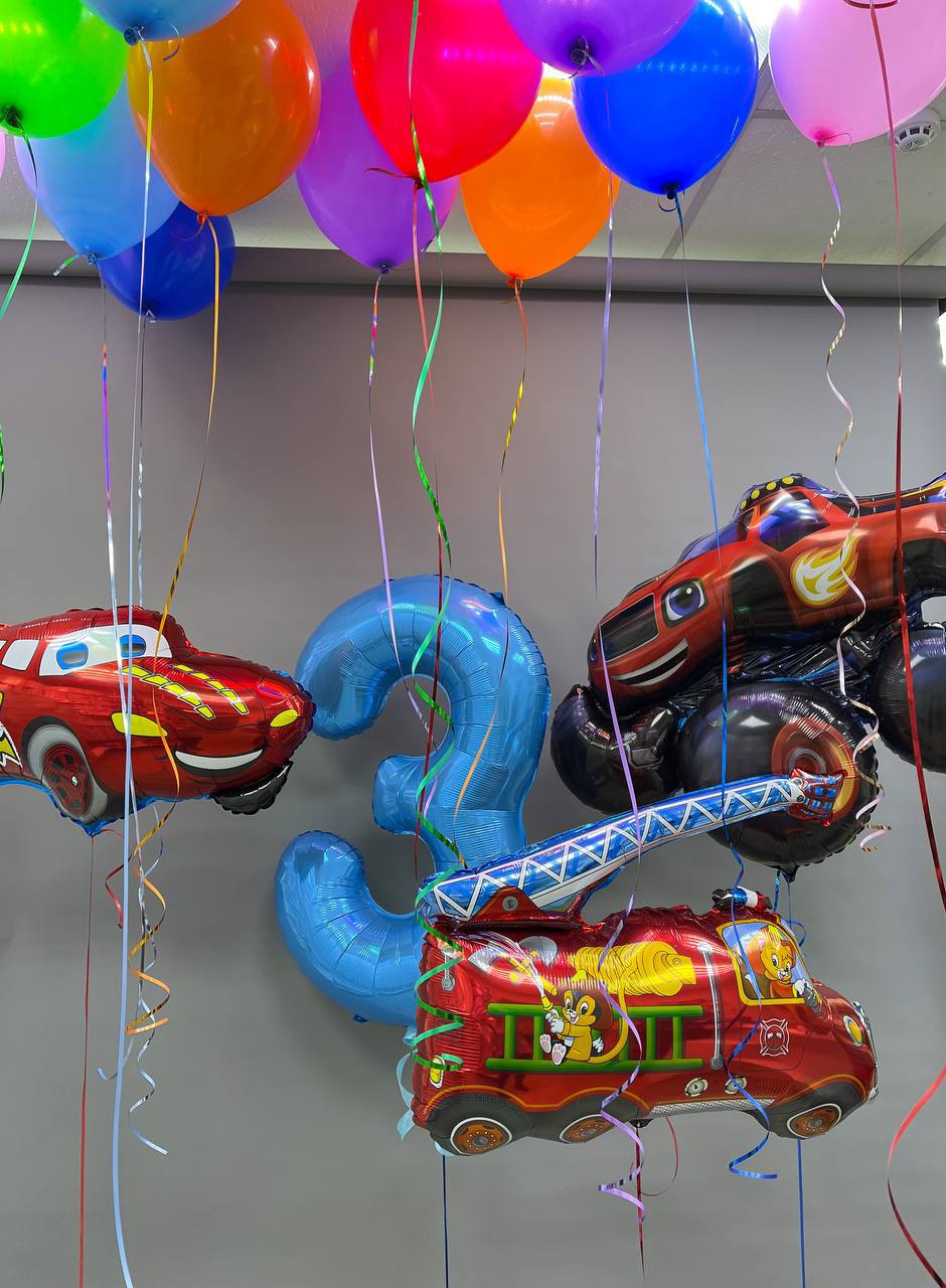 Набор воздушных шаров с цифрами 474