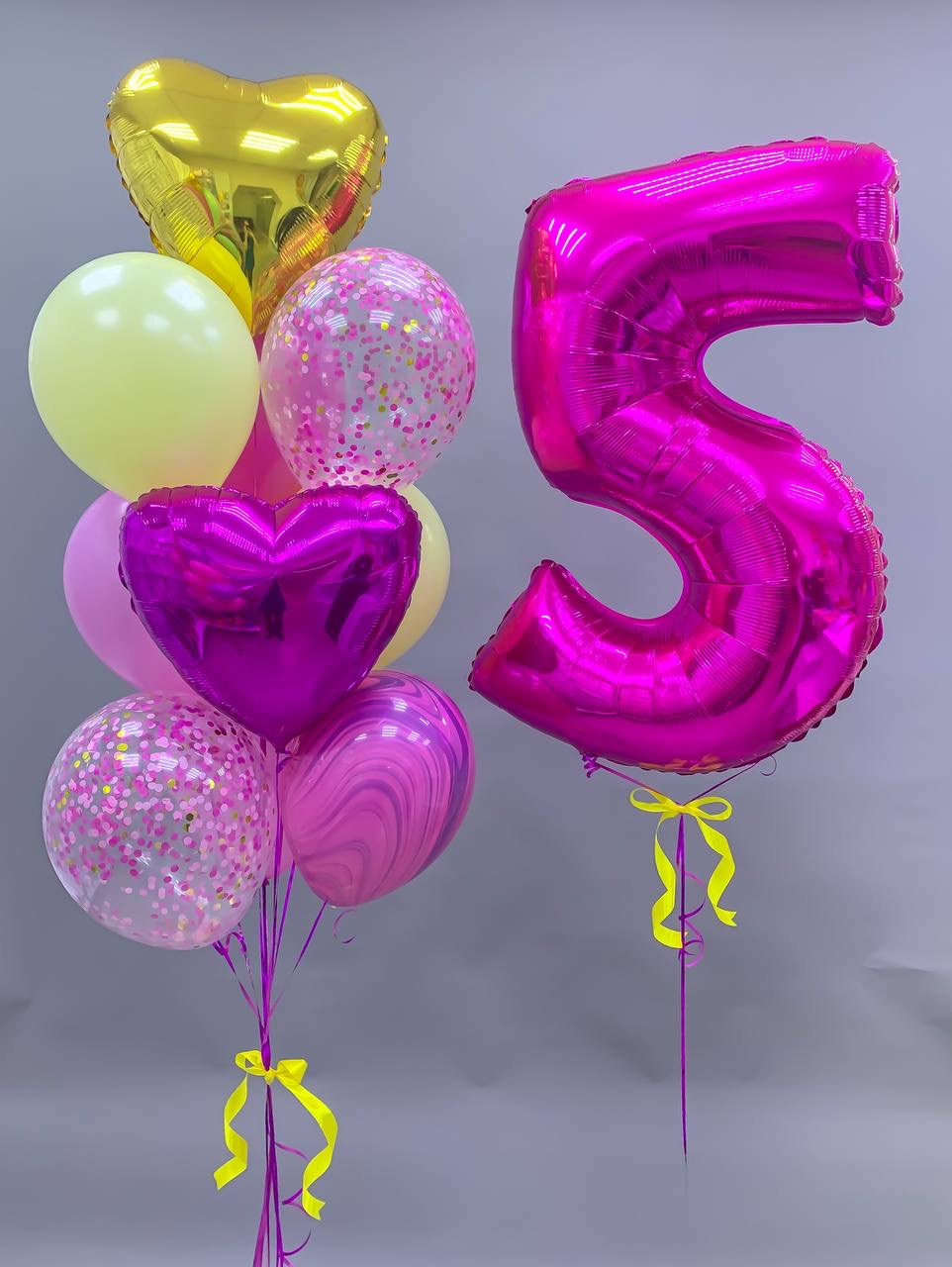 Набор воздушных шаров с цифрами 478