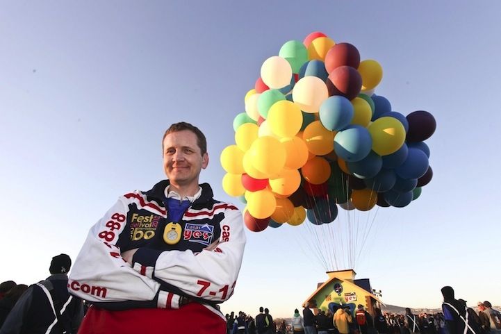 рекорд подъема на воздушных шариках